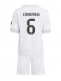 Real Madrid Eduardo Camavinga #6 Domácí dres pro děti 2025-26 Krátký Rukáv (+ trenýrky)